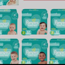 Pampers All Sizes Large Boxes