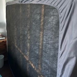 Queen Box Spring And Metal Rolling Frame
