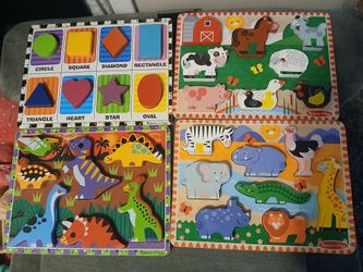 4 Melissa and Doug puzzles