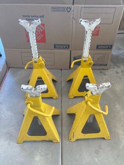 Heavy duty jack stands, set of 4 great for tall and heavy vehicles