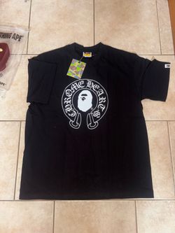 Black Chrome Heart bape Tee