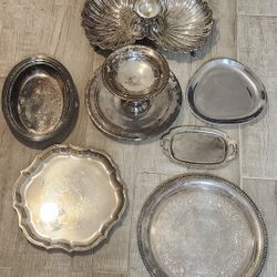 LOT Of Silverplated Dishes 