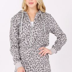 Fleece Animal Hoodie Romper Size S