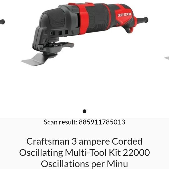 Craftsman Cordeed Oscillating Multi Tool for Sale in Tacoma WA