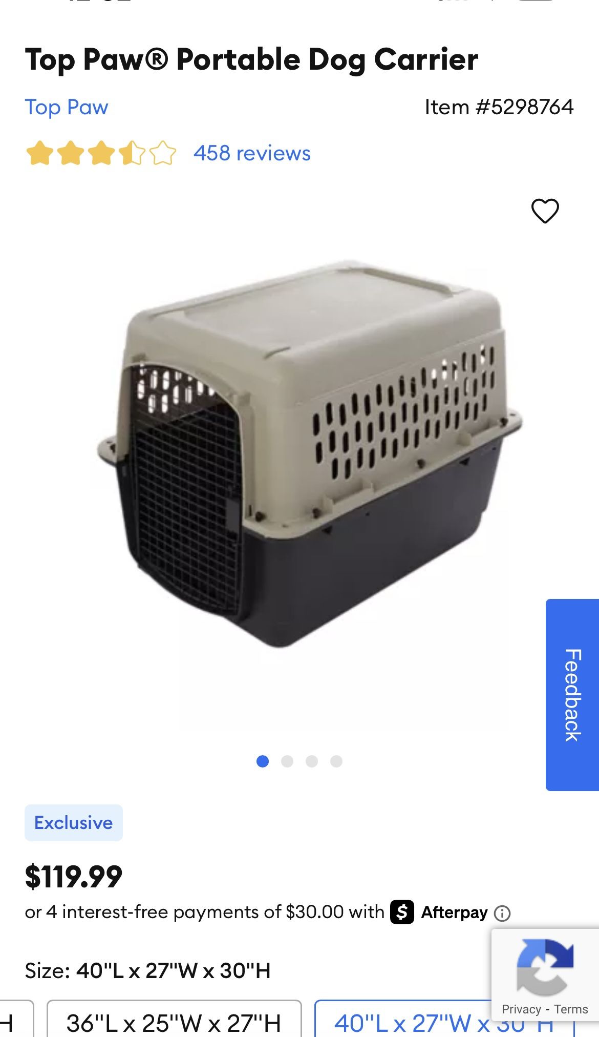 Portable Dog Carrier