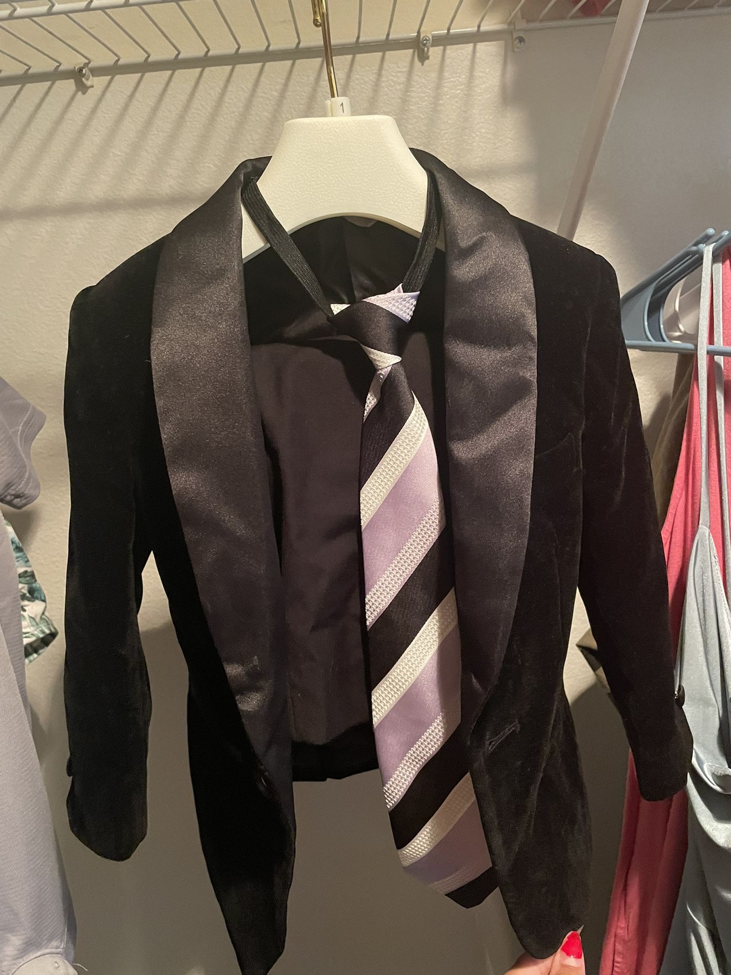 2T Toddler Boy Tuxedo and Shoes