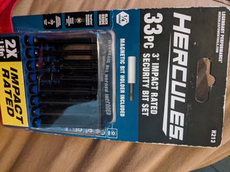 HERCULES 33 PIECE 3-IN IMPACT RATED SECURITY BIT SET