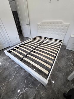 White Queen Bed
