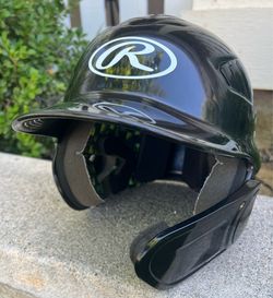 Rawlings | Vapor Youth Baseball Batting Helmet | 6 1/2" - 7 1/2" One Size Fits Most |Black