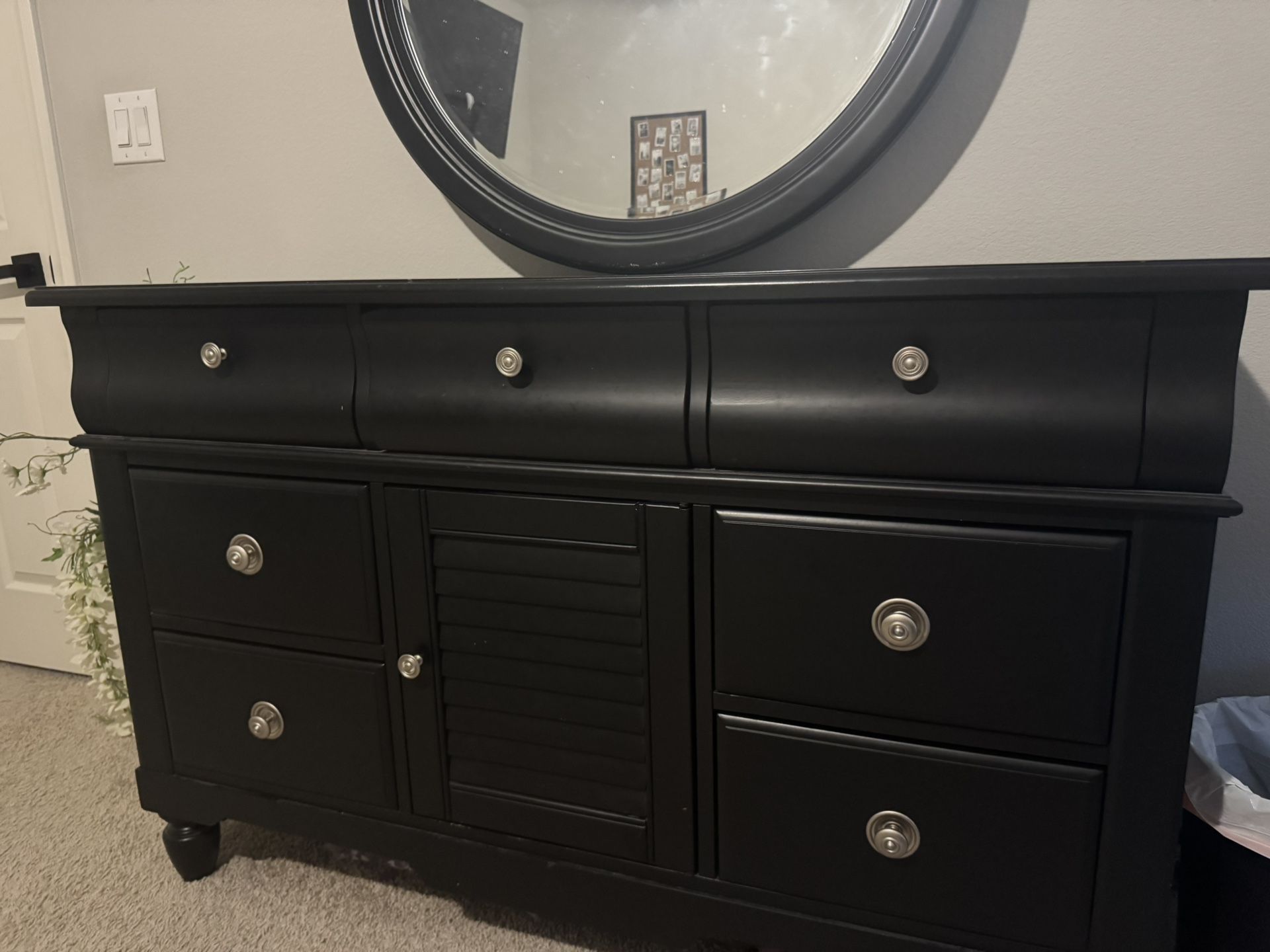 Black Dresser And Night Stand