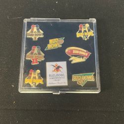 Bud Bowl Commemorative Pin Set 