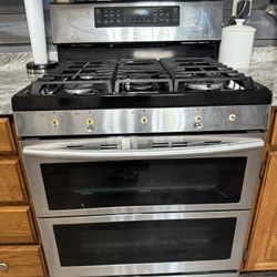 Samsung 5 Burner Double Oven Gas Stove