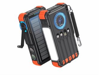 BLAVOR 20,000mAh Solar Power Bank – Portable Charger 🔋☀️