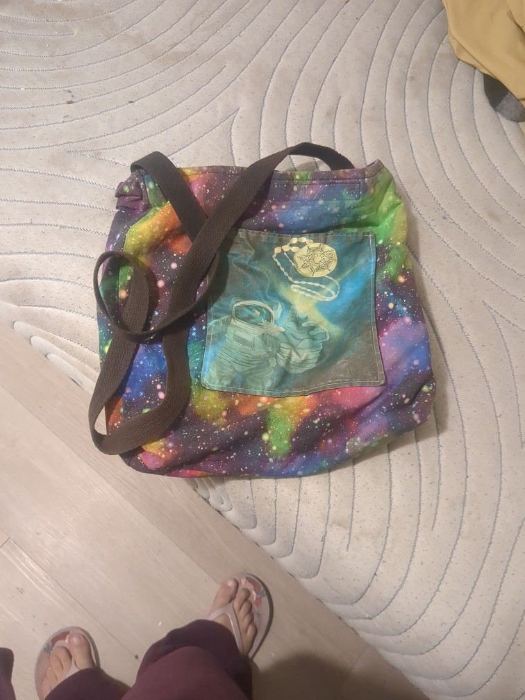 Astronaut Galaxy Bookbag