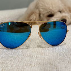 Ray-Ban Aviator RB3025- Blue Mirror – Size 58