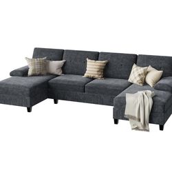 Dark Grey Sectional Sofa - DG820