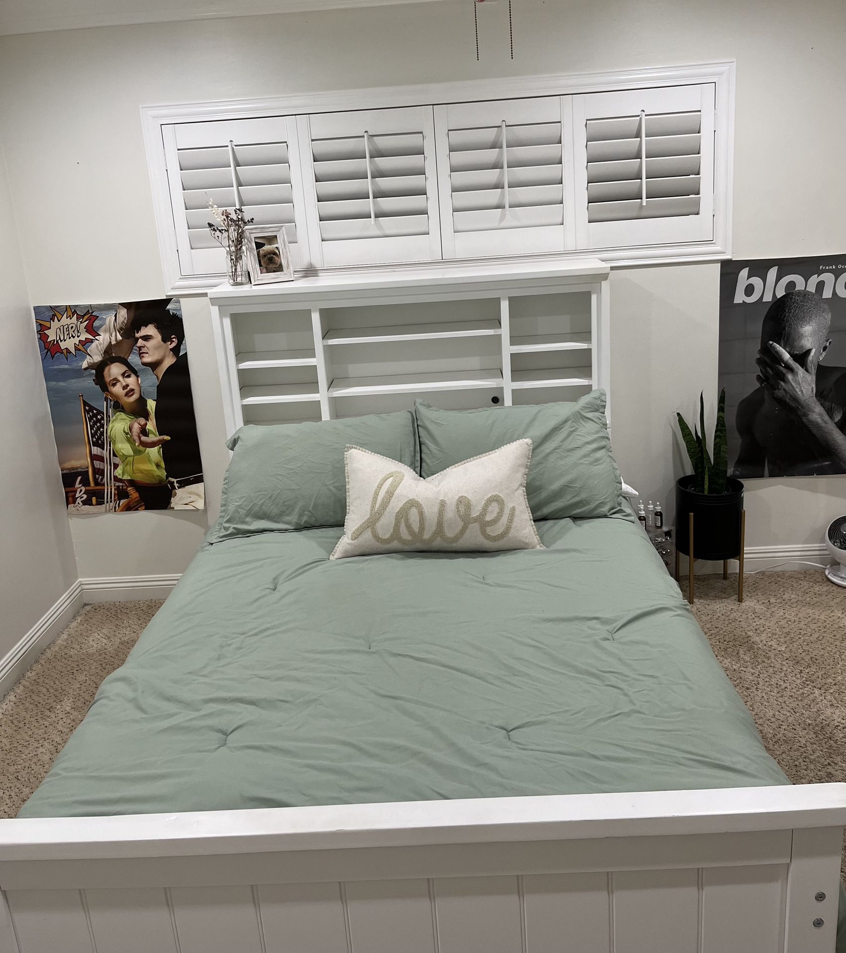Full Size White Bed Frame