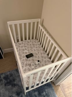 Crib with baby monitor