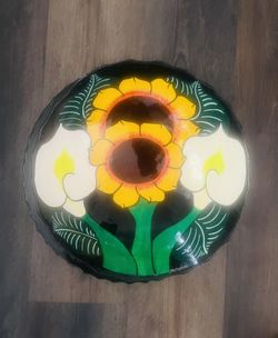 Lovely Mexican Talavera Pottery Bowl with 3 Feet