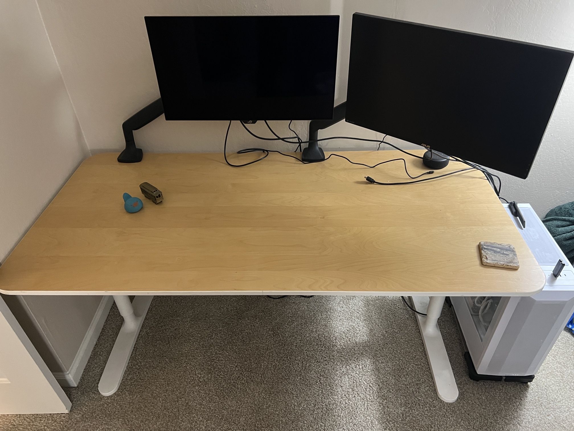 IKEA Bekant Birch Veneer/White Desk 63”x31.5”