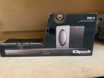 Klipsch - Reference Series 2.1-Channel Soundbar System with 8" Wireless Subwoofer and Digital Amplifier - Black #190