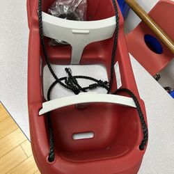 Double Toddler Swings: Double Red Rocket and 2 Caterpillar Double Swings