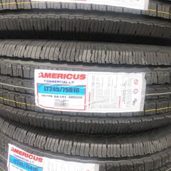 COMERCIAL TIRES 245/75/16.   HEAVY DUTY