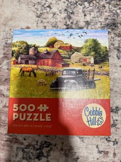 Cobble Hill 500 Piece Farm Scene Puzzle