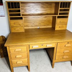 Vintage Solid Wood Desk