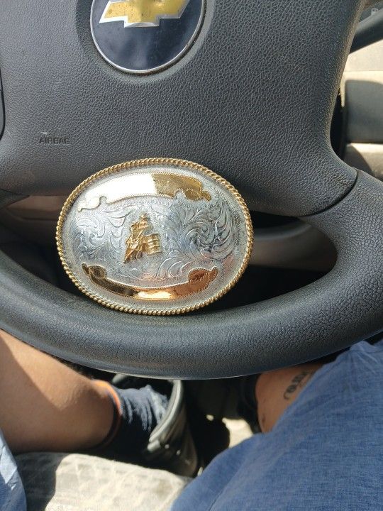 Silver Belt Buckle