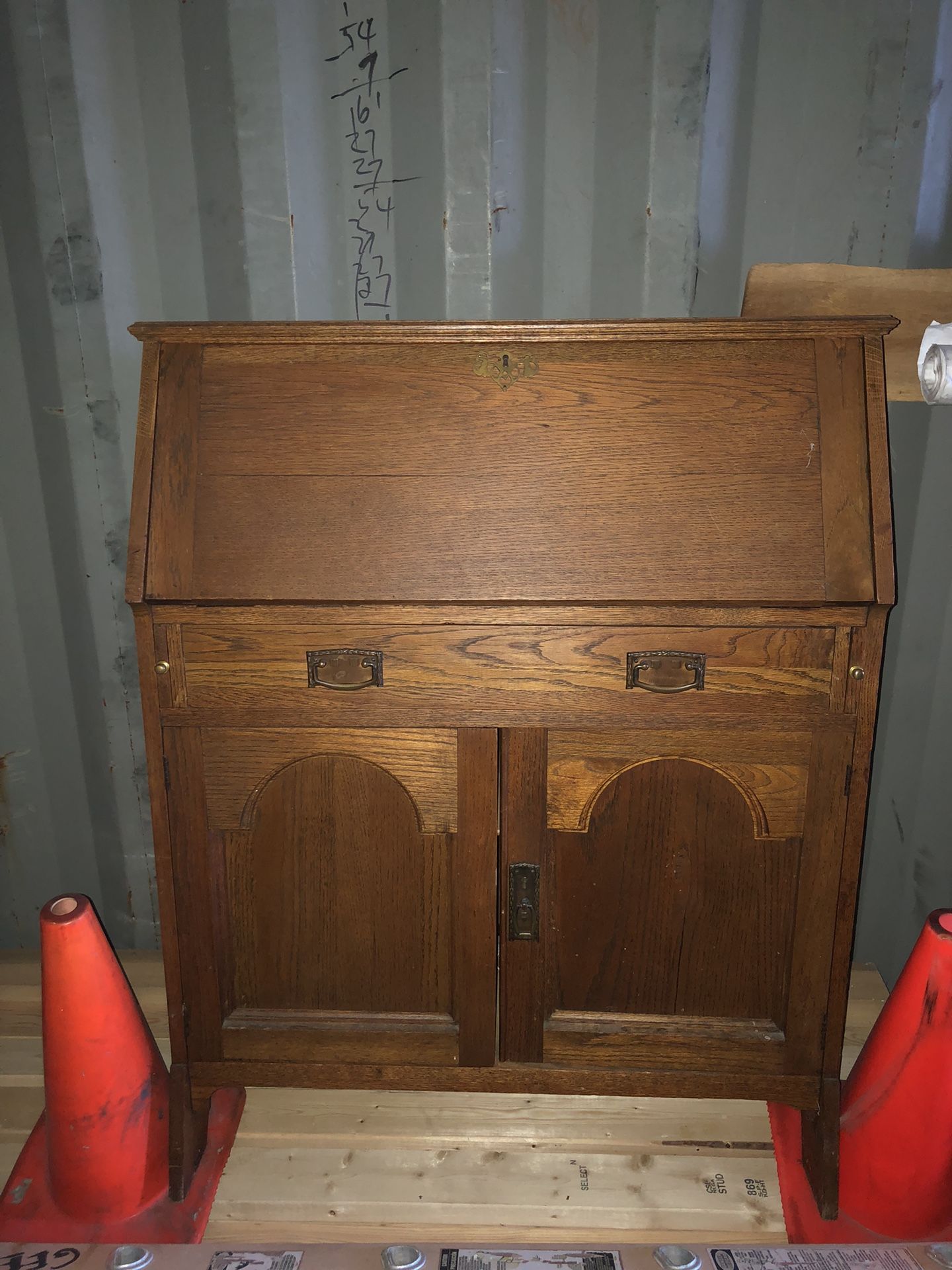 Antique secretary style desk