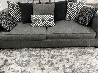 Gray Fabric Couch set $75 OBO