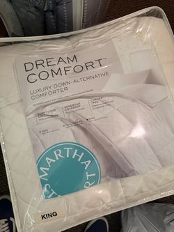 Martha Stewart Luxury White Comforter - KING