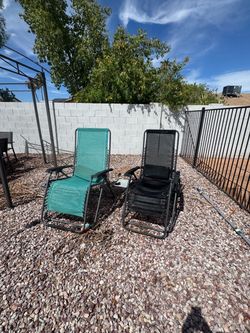 Two lounge chairs