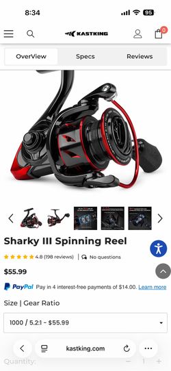 Kastking Skarky 3 1000 spinning Reel