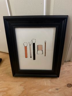 Rifle Paper Co Framed Makeup Brush Art Print