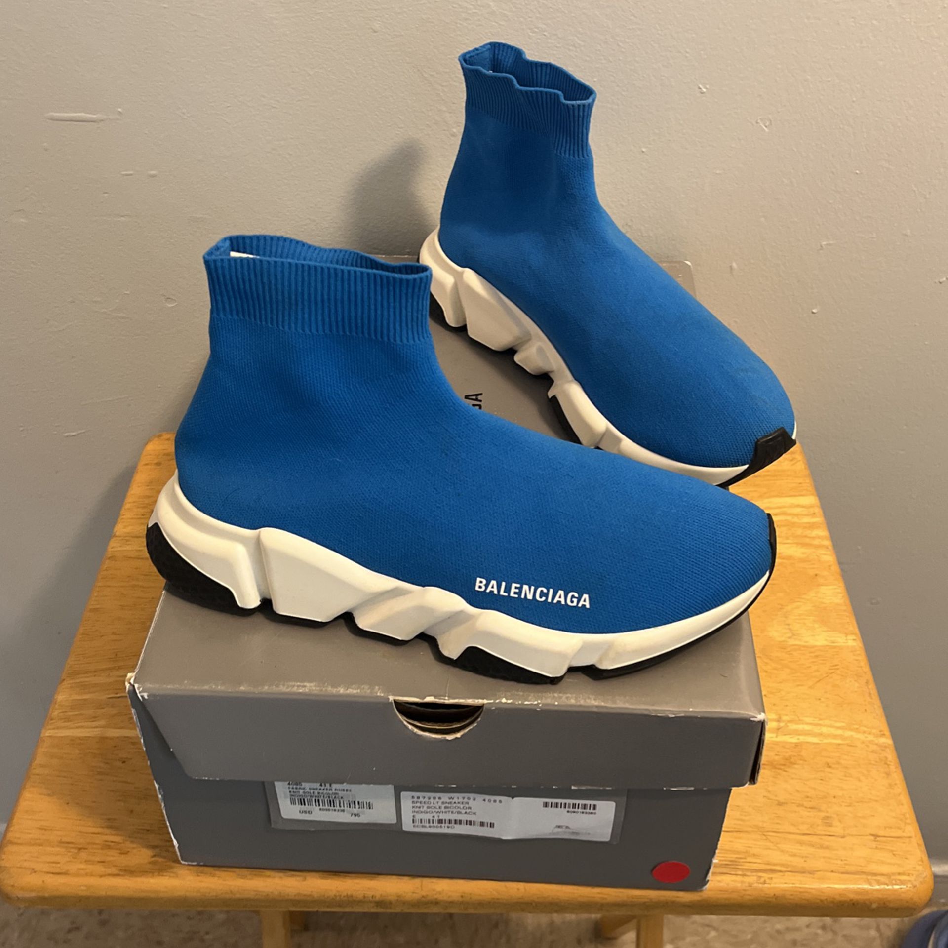 Official Used Balenciaga Speed Lt Sneaker Blue ) for Sale in The Bronx, NY - OfferUp
