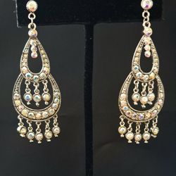 Rhinestone Chandelier / Bridal Earrings