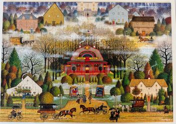 Charles Wysocki Completed Jigsaw Puzzle