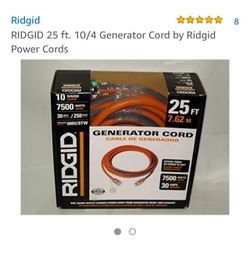25 FT GENERATOR CORD
