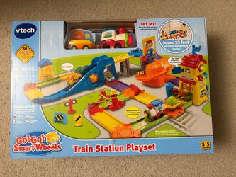 VTech Go! Go! Smart Wheels Train Station Playset (open box)