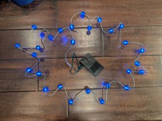 Blue Crystal Fairy String Lights