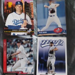 LA Dodgers Kevin Brown and Robin Ventura Baseball Cards