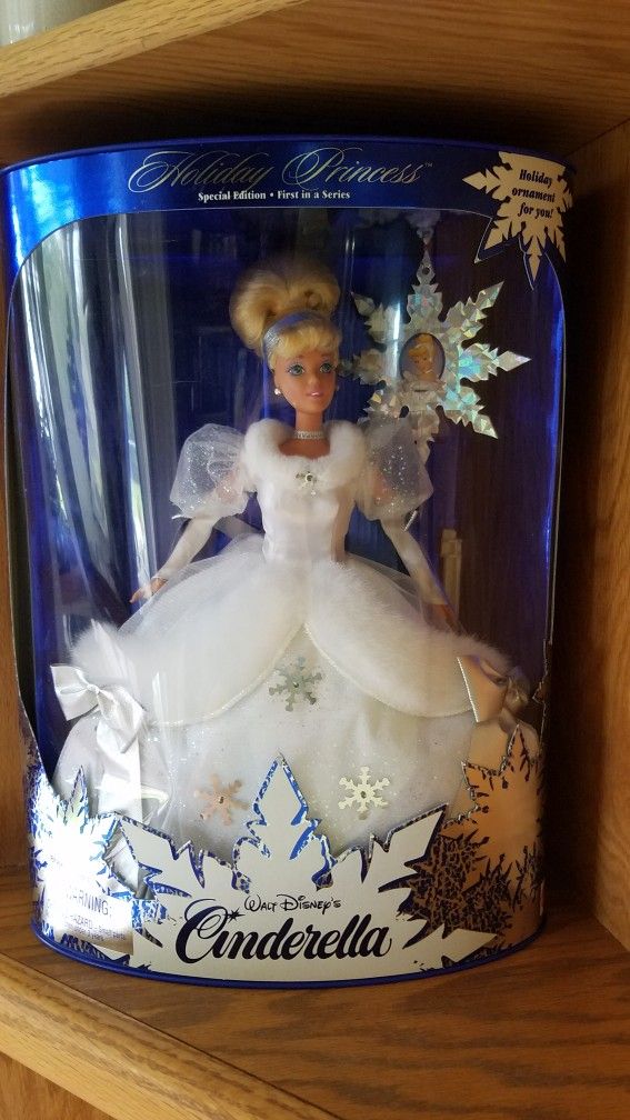 Holiday Princess Cinderella Barbie 1996 Collectible
