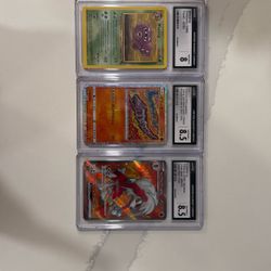 graded and ungraded pokémon cards