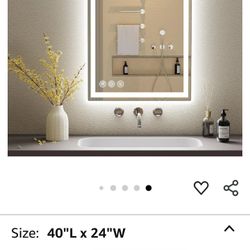 Bathroom LED Mirror 24 × 40