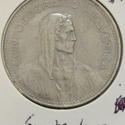 1975 Switzerland 5 Francs 