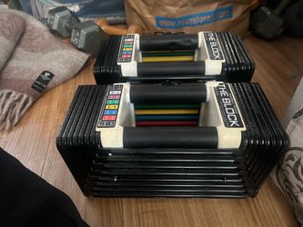 45 pound Adjustable Block Dumbbells