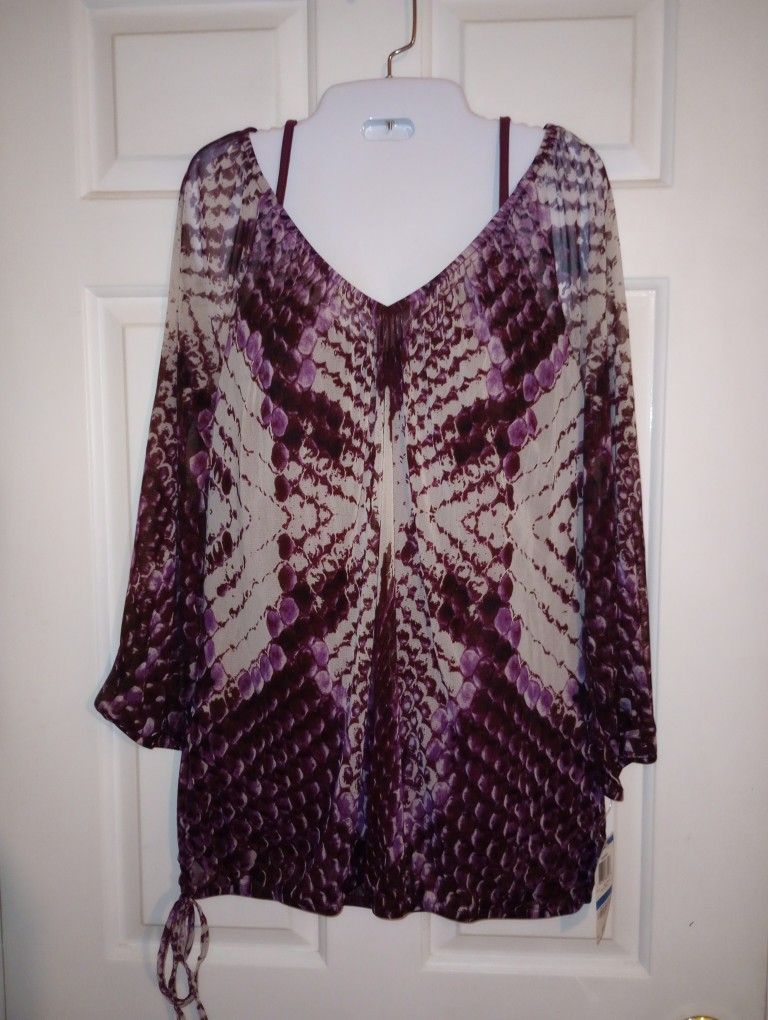 #10 • Women's Top w/Cami • by I.N.C International Concepts