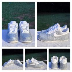 Sparkling Air Force 1-size 7 men/8.5 Women